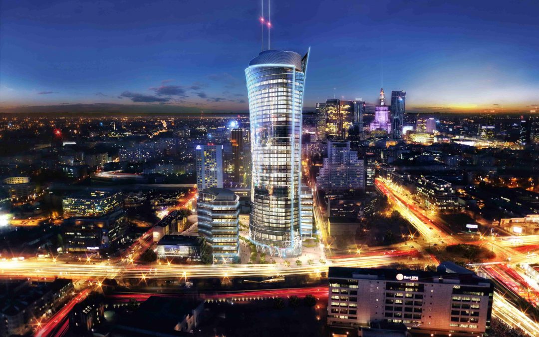 Warsaw Spire i system parkingowy Amano Xparc